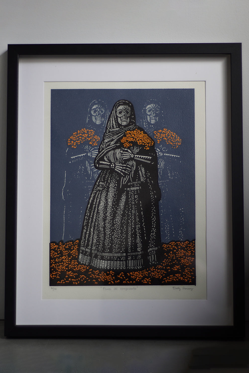 Grabado Flores del camposanto GD002