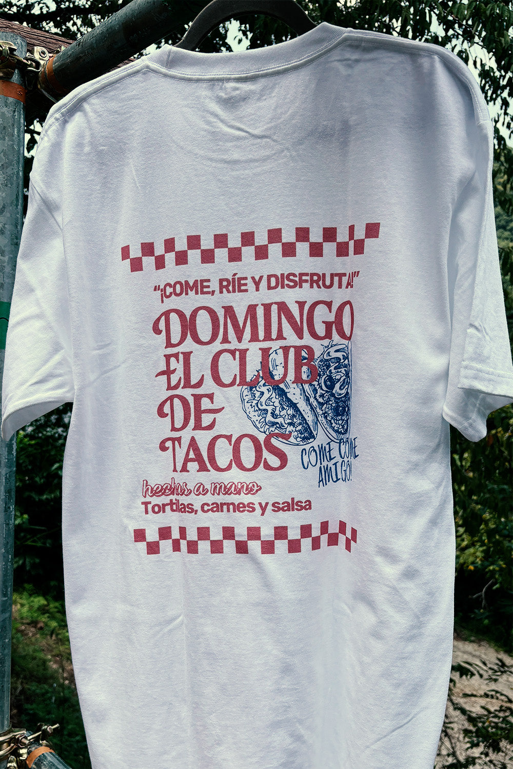 "DOMINGO EL CLUB DE TACOS" TEE - WHITE
